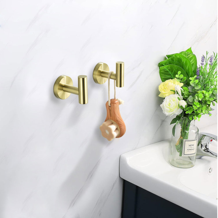 Gold bathroom towel online hooks